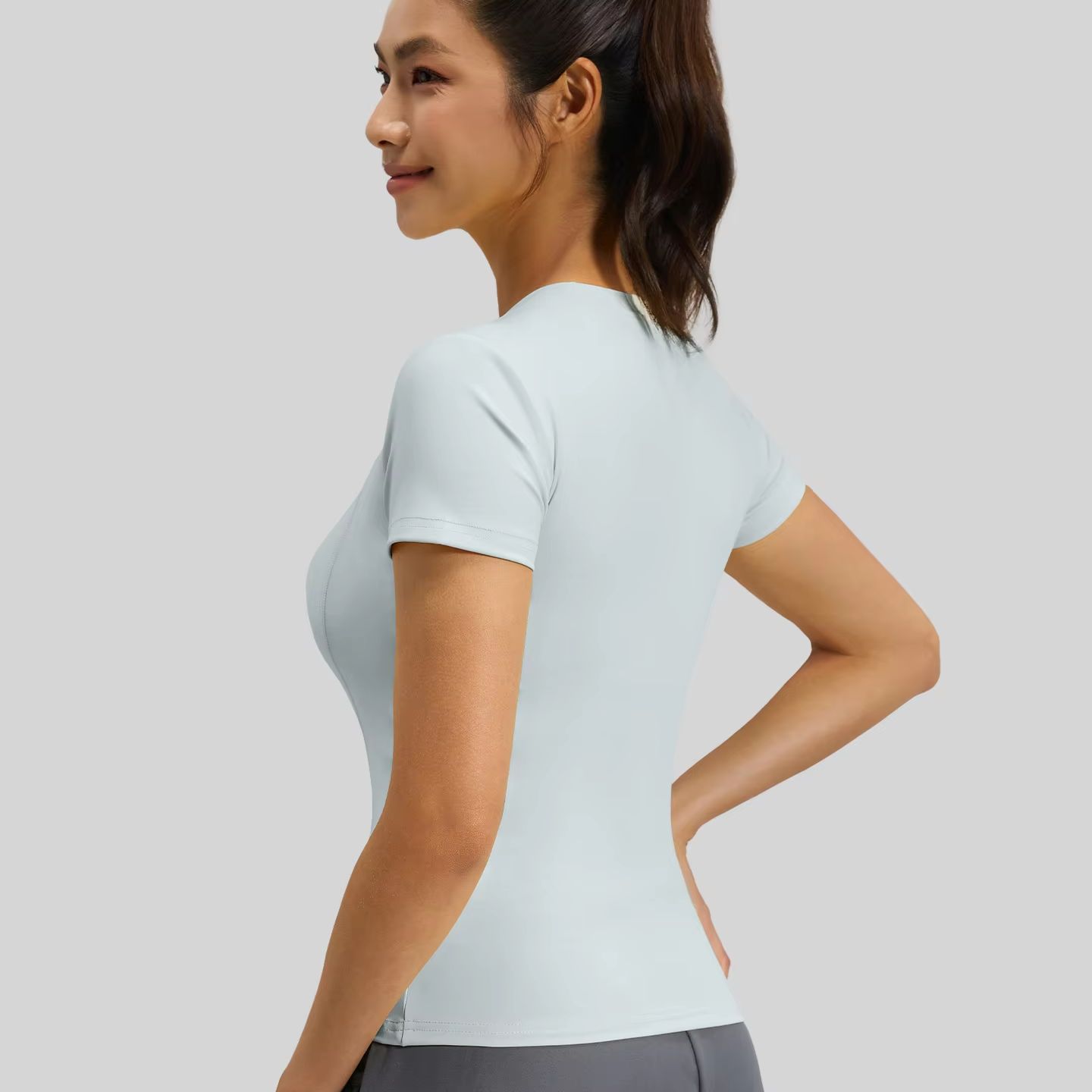Camiseta de Yoga Ajustada para - T Shirt Tight Fit reseña y precio